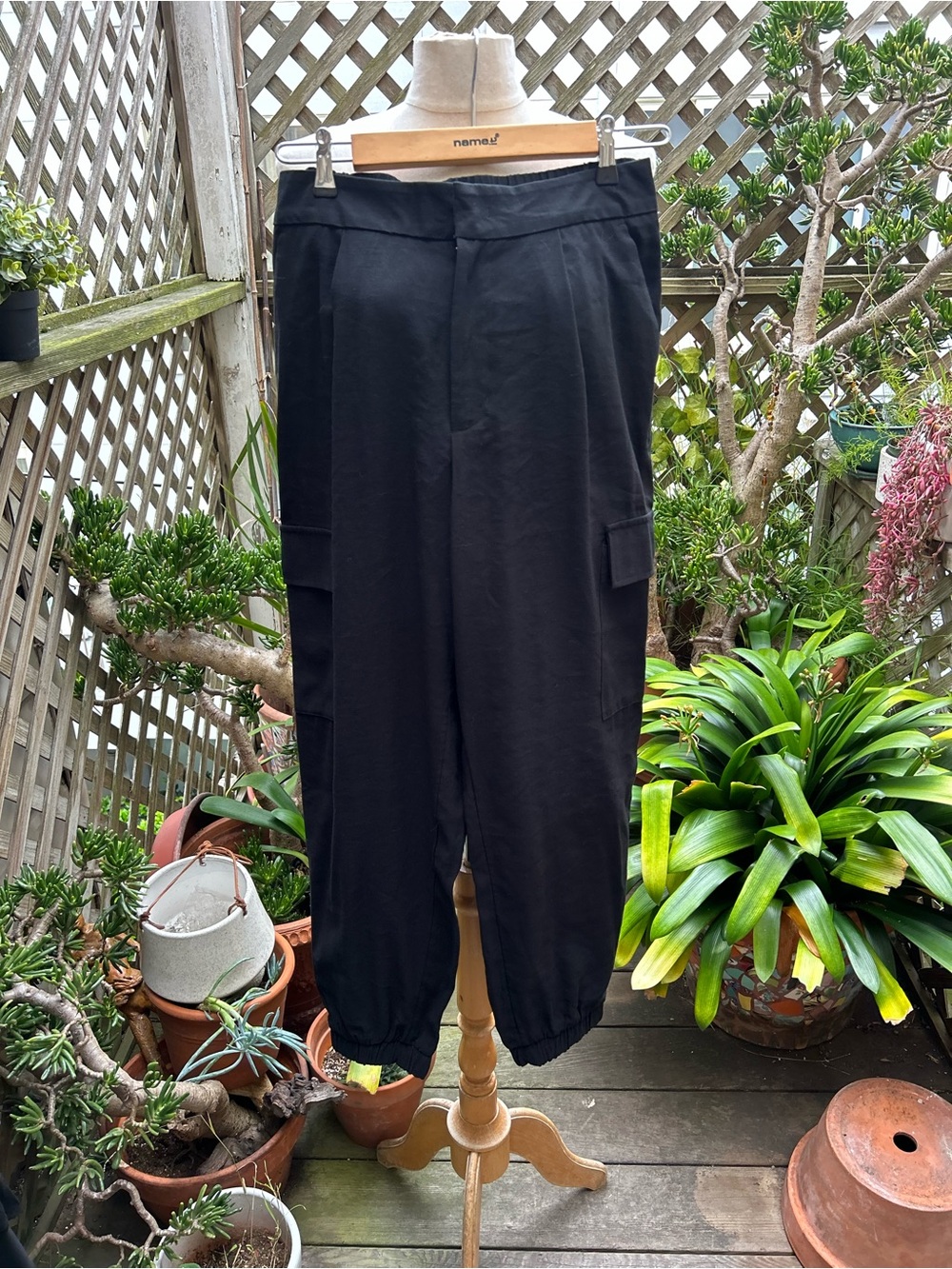 a new day Black Cargo Jogger Pants